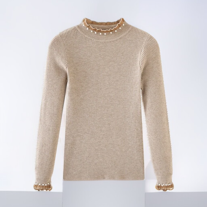 ハイネックインナーニットセーター