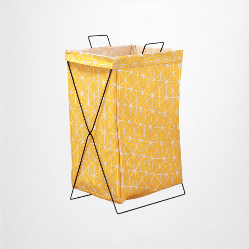 折りたたみ式金属製ランドリーバスケット