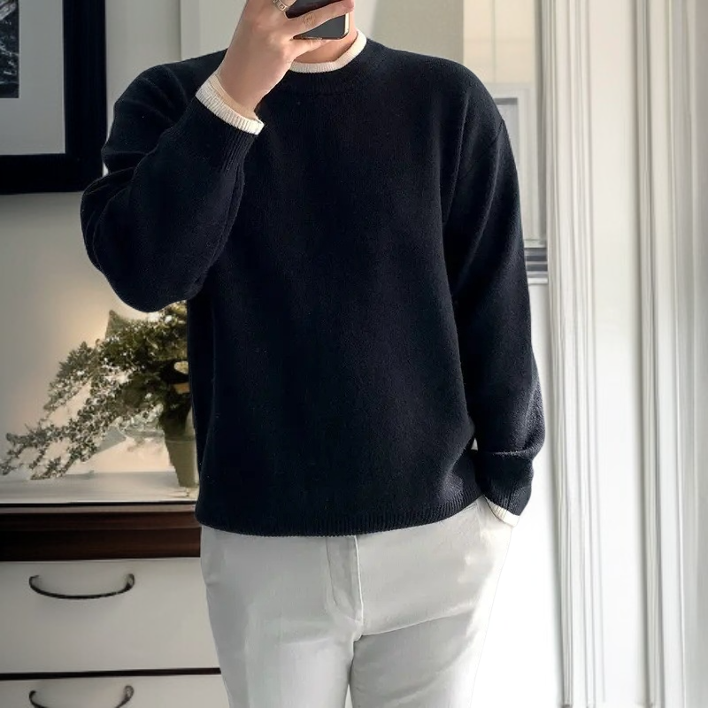 メンズタートルネックセーター