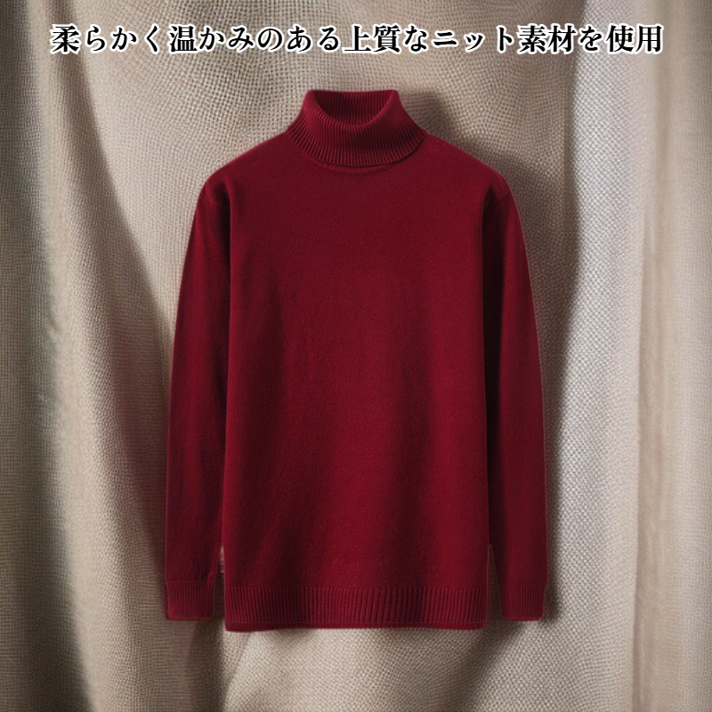 メンズタートルネックセーター