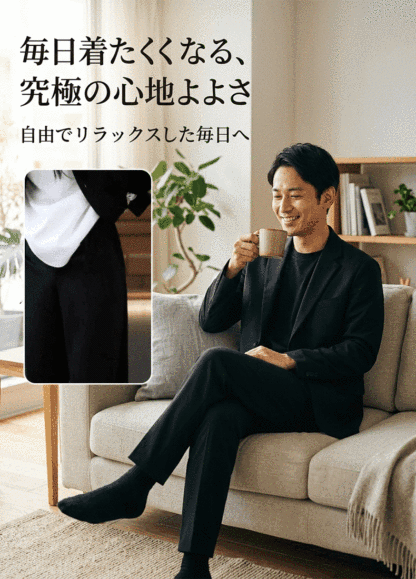 【140kgまで着用可能】カジュアルメンズセットアップ