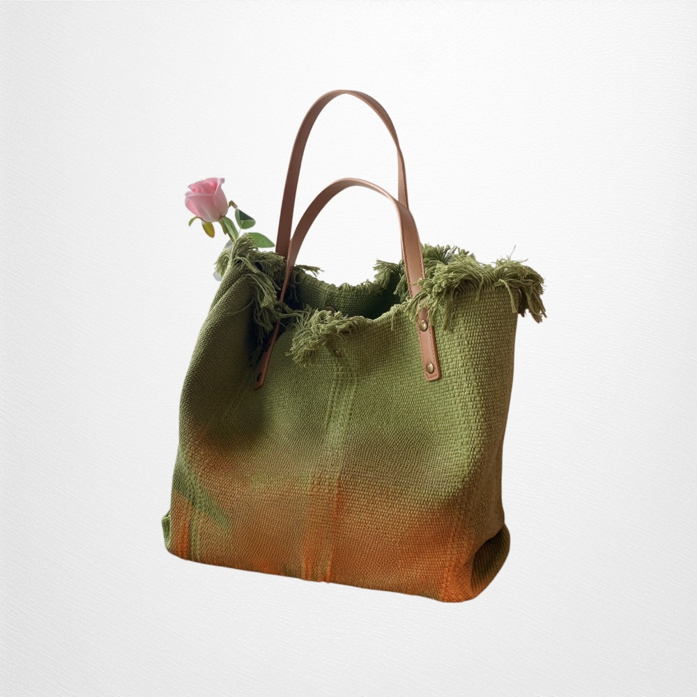 キャンバスハンドバッグ