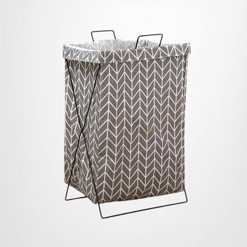 折りたたみ式金属製ランドリーバスケット