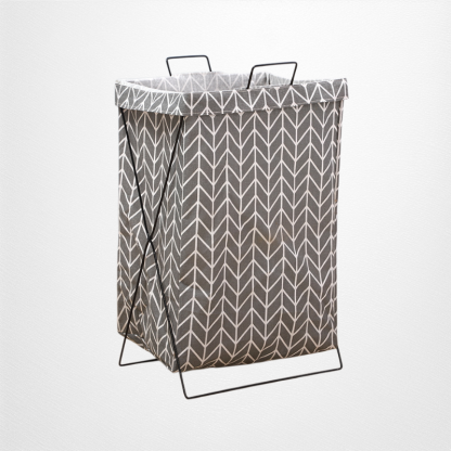 折りたたみ式金属製ランドリーバスケット