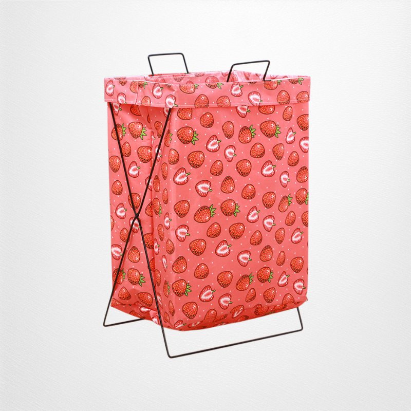 折りたたみ式金属製ランドリーバスケット