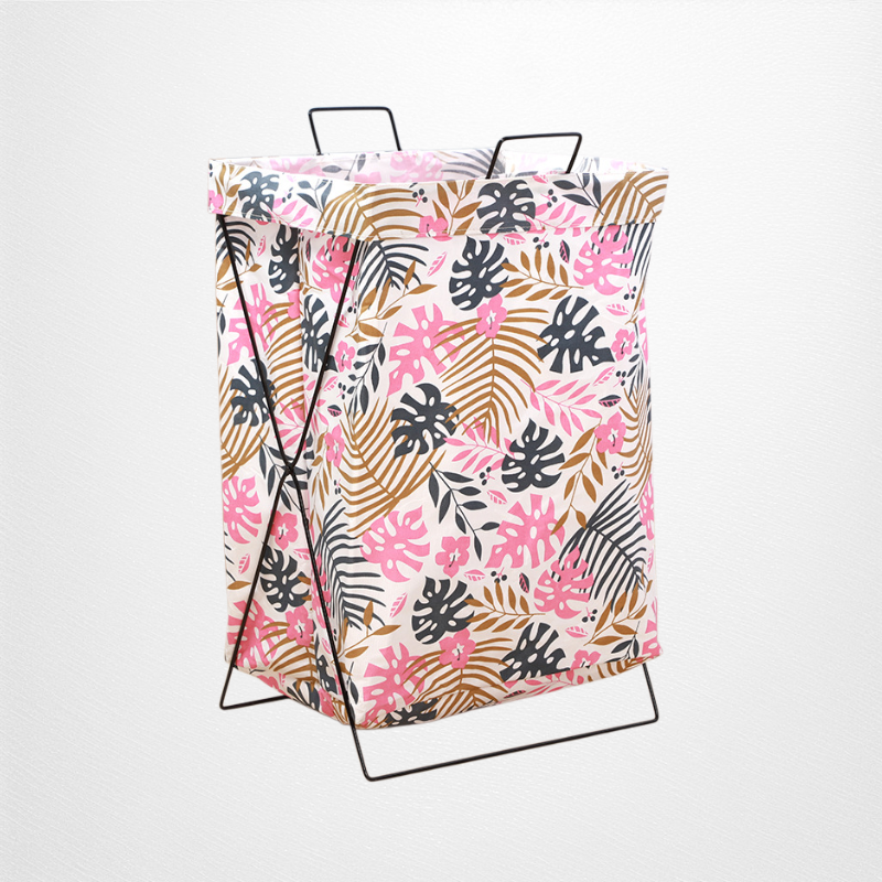 折りたたみ式金属製ランドリーバスケット