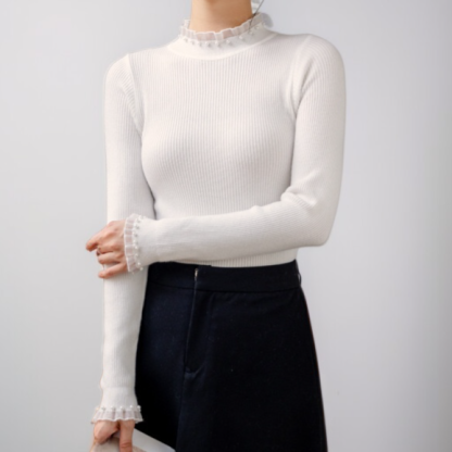 ハイネックインナーニットセーター