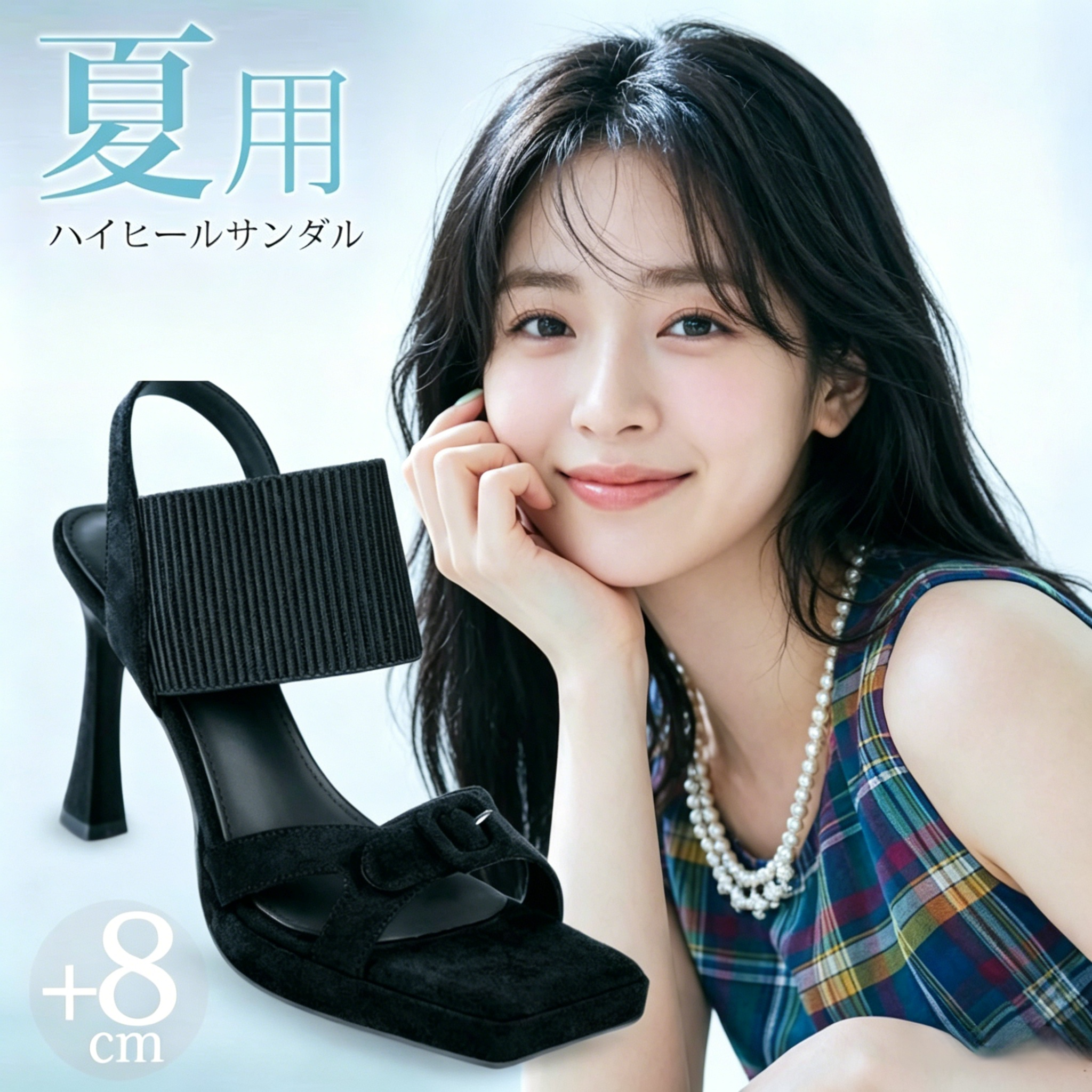 夏用おしゃれハイヒールサンダル