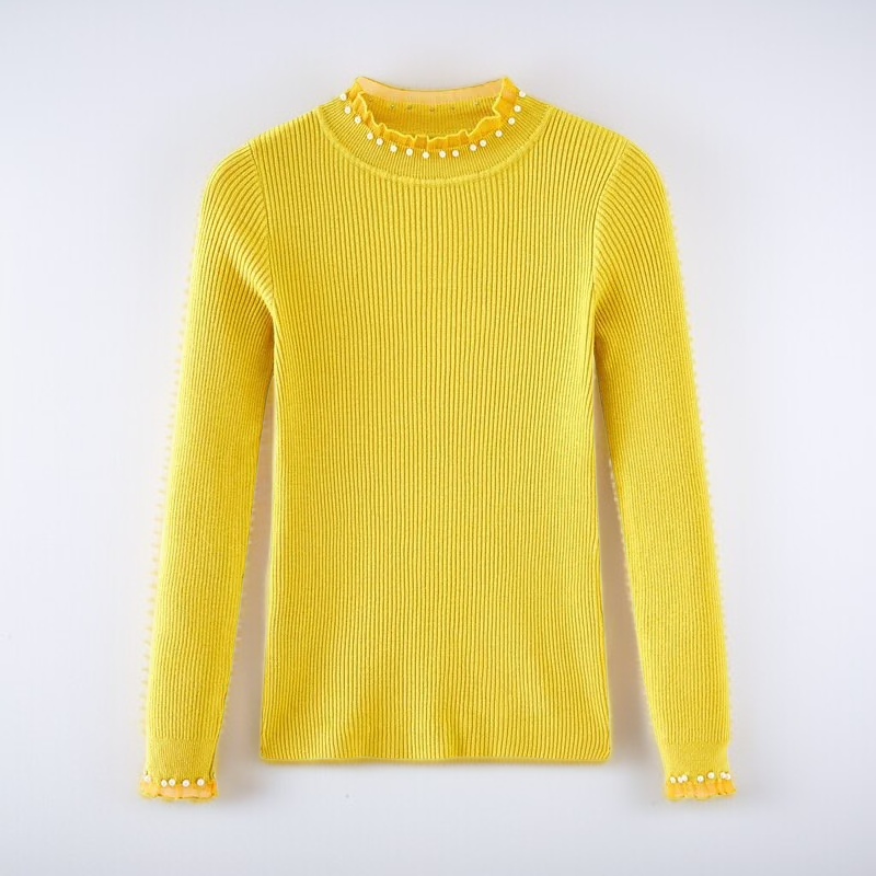 ハイネックインナーニットセーター