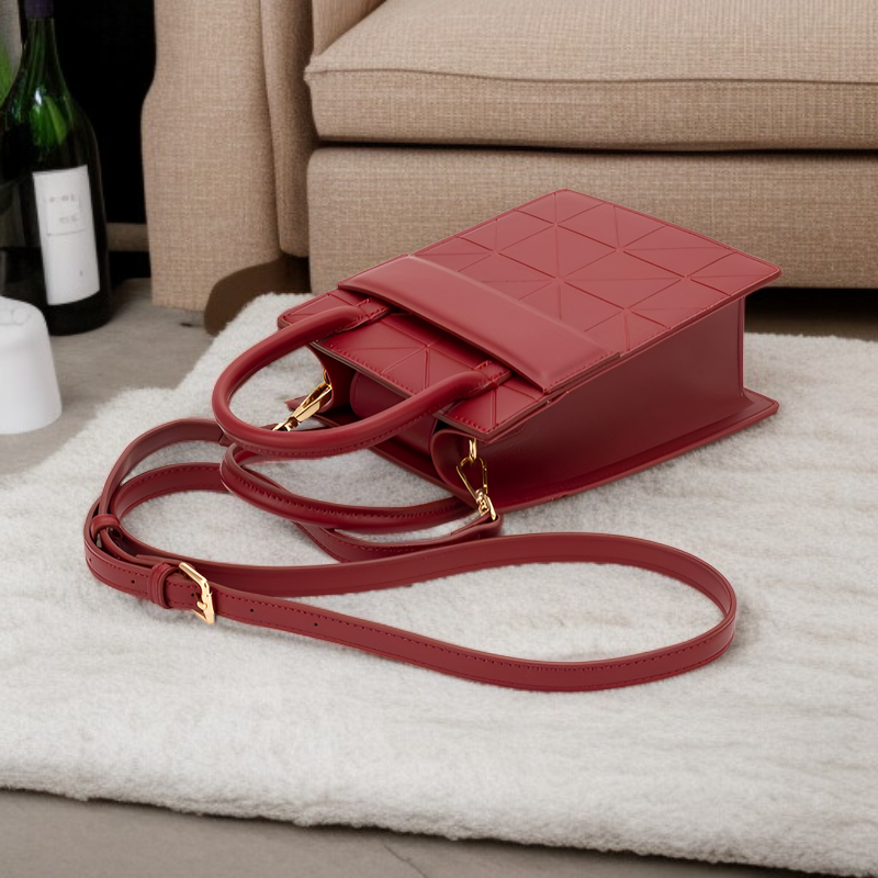 PUレディーススモールスクエアバッグ