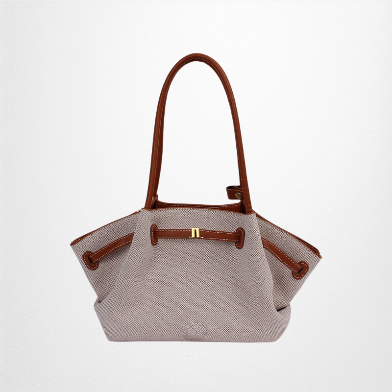 大容量キャンバスショルダーバッグ