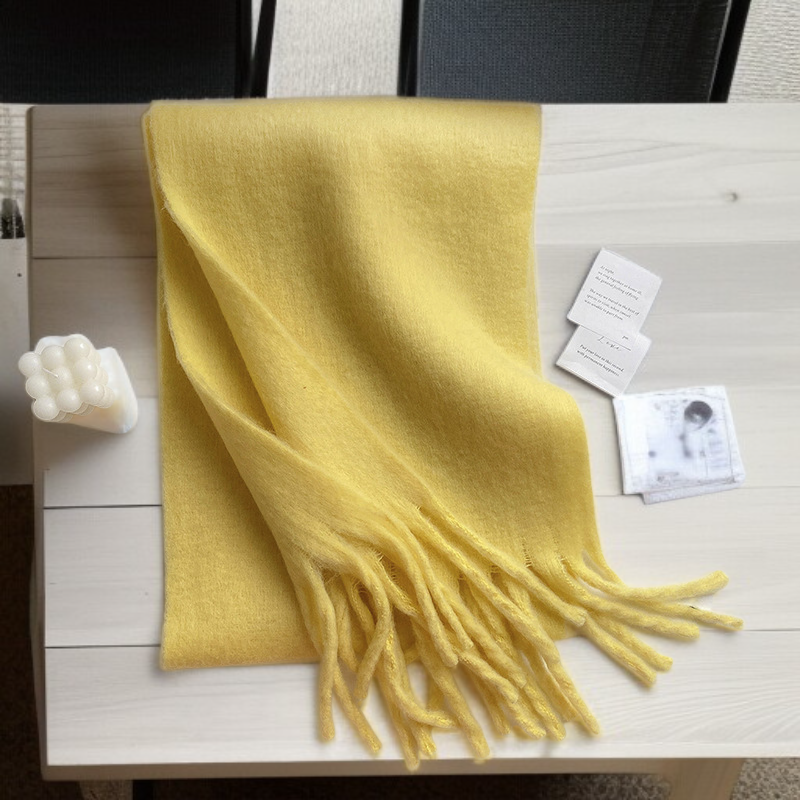 冬のモノクロの豪華な厚手の快適なスタイルの暖かいスカーフ