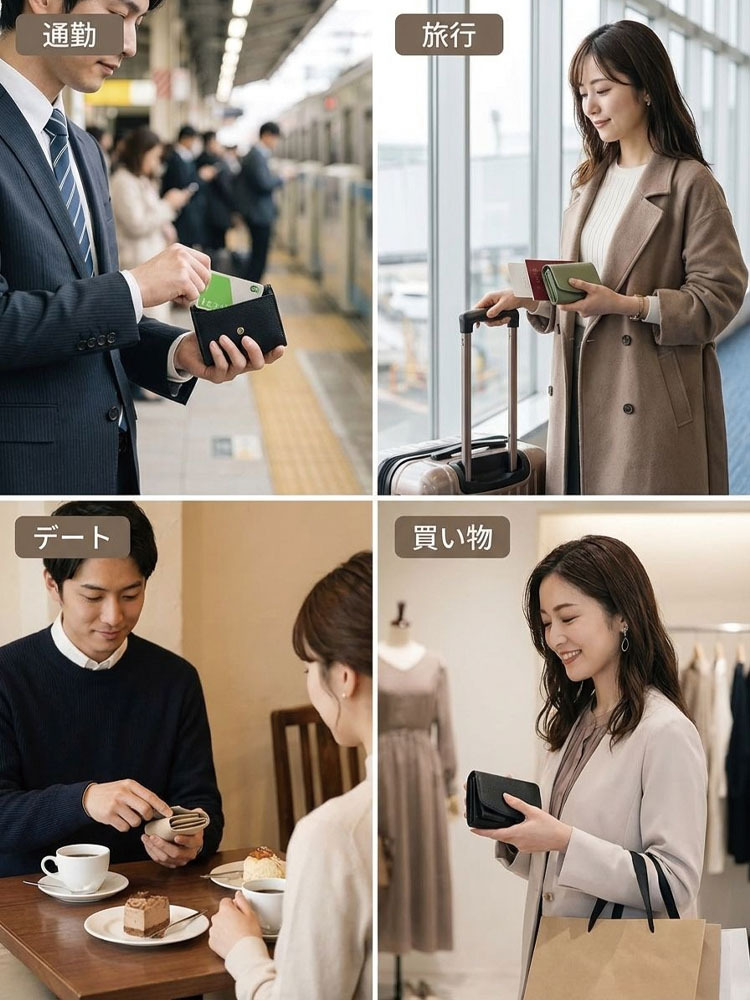 【手のひらサイズ】ガバッと開く驚きの収納力！最高級イタリア本革ミニ財布