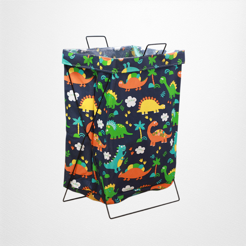 折りたたみ式金属製ランドリーバスケット