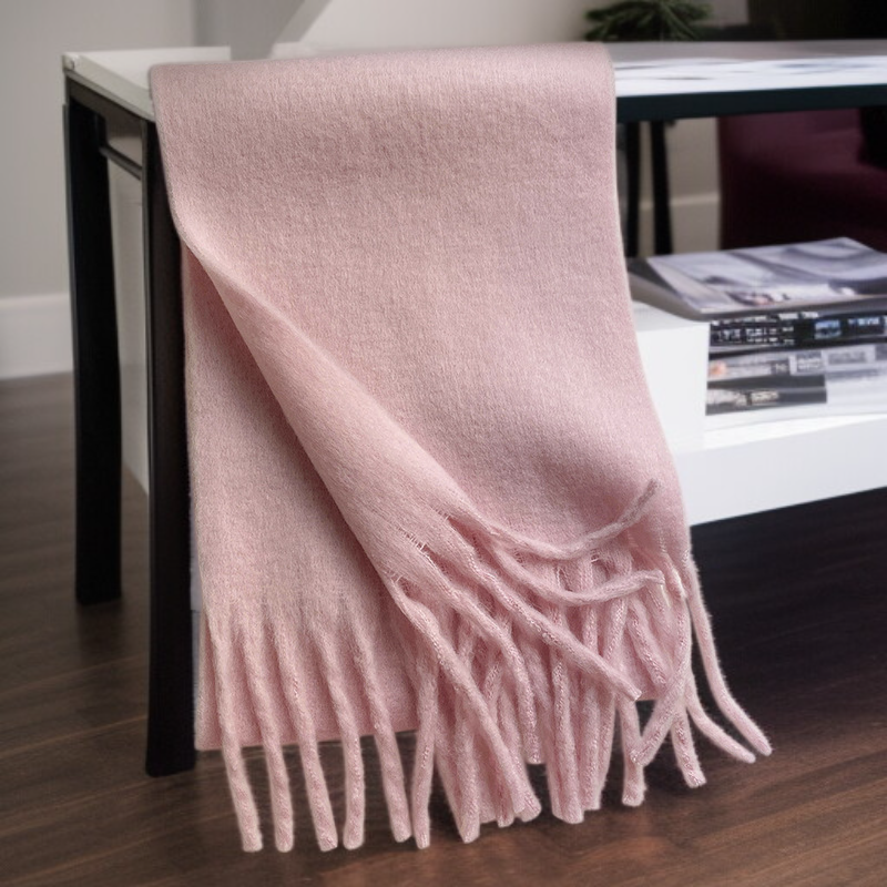 冬のモノクロの豪華な厚手の快適なスタイルの暖かいスカーフ