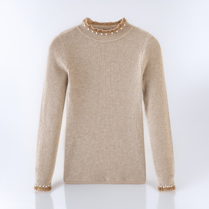 ハイネックインナーニットセーター