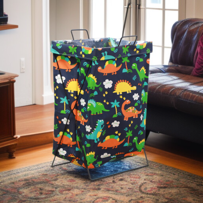 折りたたみ式金属製ランドリーバスケット