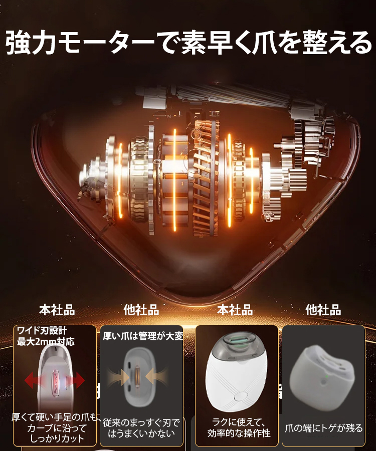 【安心設計】❣️SoftNail™ 電動ネイルスムーザー - 3分で完璧な仕上がり！割れ・引っかかりゼロ！