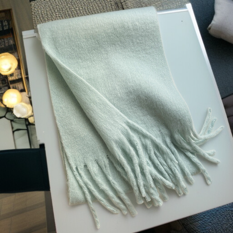 冬のモノクロの豪華な厚手の快適なスタイルの暖かいスカーフ