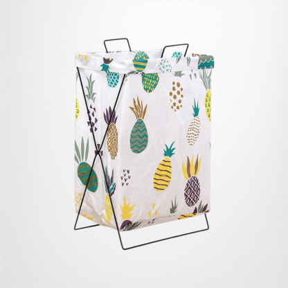 折りたたみ式金属製ランドリーバスケット