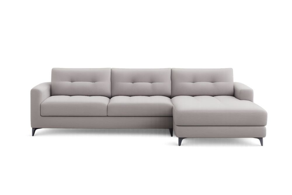 Beige Polyester Fabric Sofa with Foam Filling, Eucalyptus Wood Frame, Detached Cushions, 220cm x 90cm x 80cm-Livovantae
