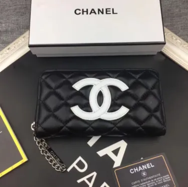 【2026】【CHANEL】シャネル人気の新作バカ売れ商品菱形チェック柄の刺しゅう入りバラ財布