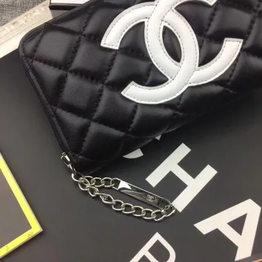 【2026】【CHANEL】シャネル人気の新作バカ売れ商品菱形チェック柄の刺しゅう入りバラ財布