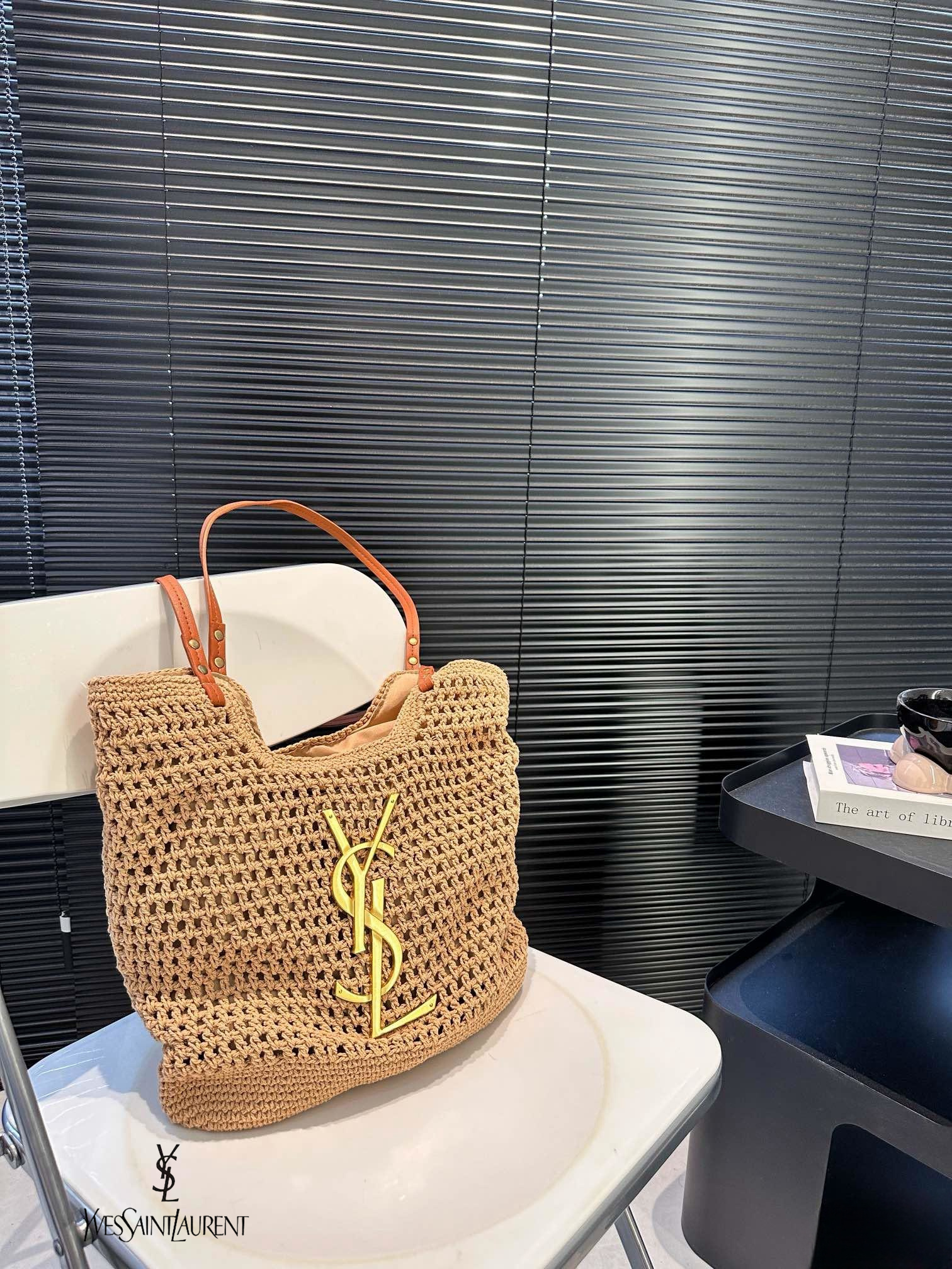 【YSL SAINT LAURENT 公式旗艦店】サンローラン   ハンドバッグ 当日出荷 好評に付き再入荷！38*32CM 240722 ショルダーバッグ