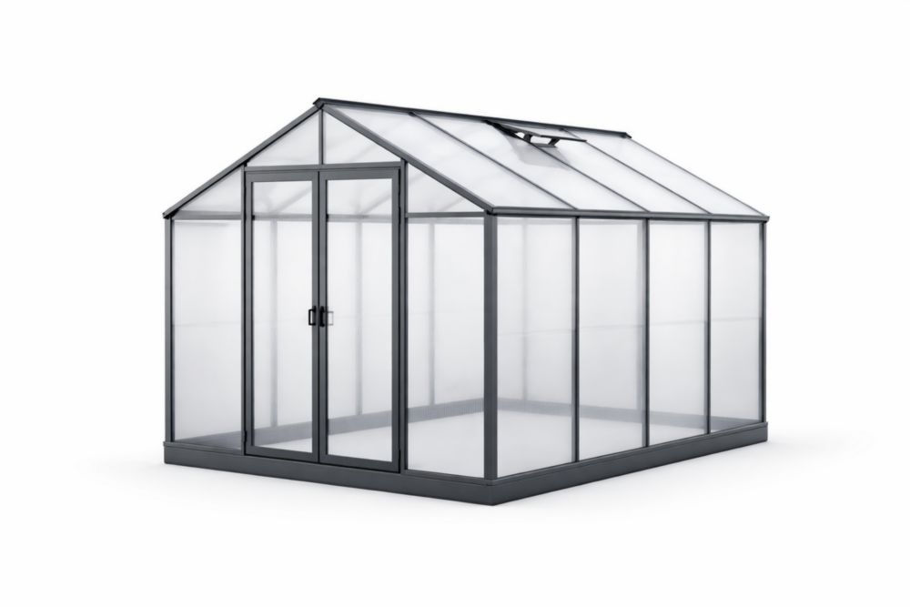 Greenhouse Aluminum Frame with Polycarbonate Panels 300x250x200cm