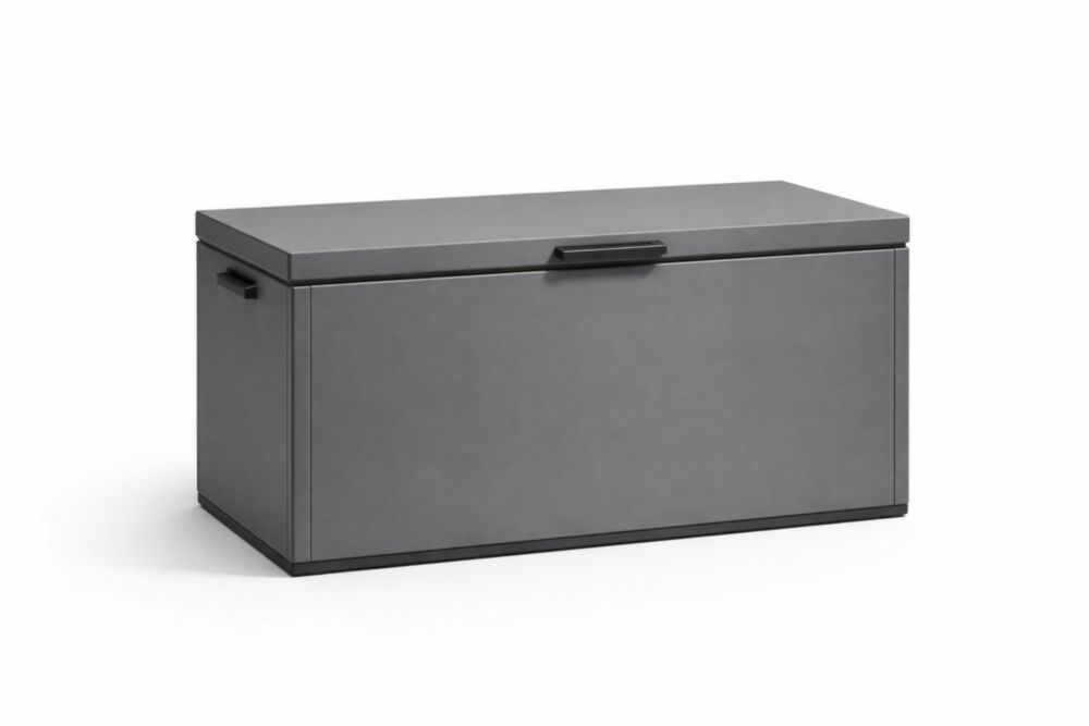 Outdoor Storage Box Aluminum 120x60x50 cm Grey