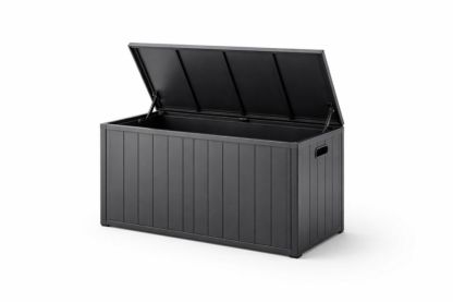 Outdoor Storage Box Polypropylene Resin Black 120cm