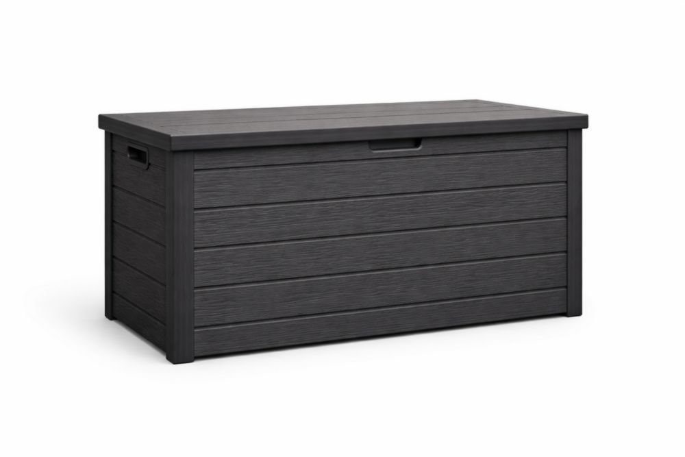Resin Outdoor Storage Box Anthracite 123x53x57 cm