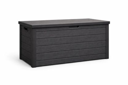 Resin Outdoor Storage Box Anthracite 123x53x57 cm