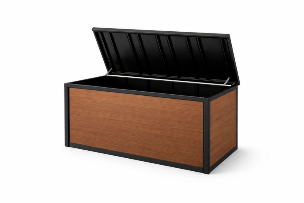 Outdoor Storage Box with Polypropylene Panels and Steel Frame 120cm