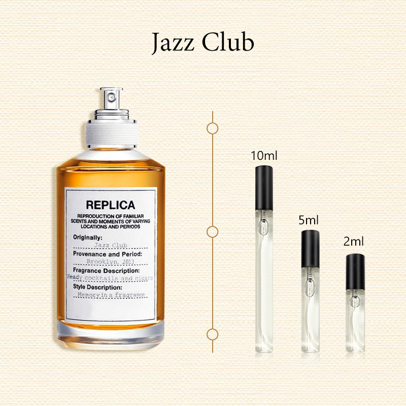 【ของแท้✓จัดส่งรวดเร็ว】Jazz Club EDT 2ml / 5ml / 10ml น้ําหอมชาย น้ำหอมขายดี น้ำหอมพกพา น้ําหอมเสน่ห์ ขนาดทดลอง กลิ่นหอม