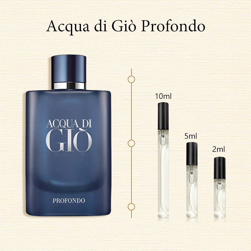 【ของแท้✓จัดส่งรวดเร็ว】Acqua di Gio EDT & Acqua di Giò Profumo EDP 2ml/5ml/10ml น้ําหอมชาย น้ำหอมขายดี  น้ำหอมพกพา น้ําหอมเสน่ห์ กลิ่นติดทนนาน
