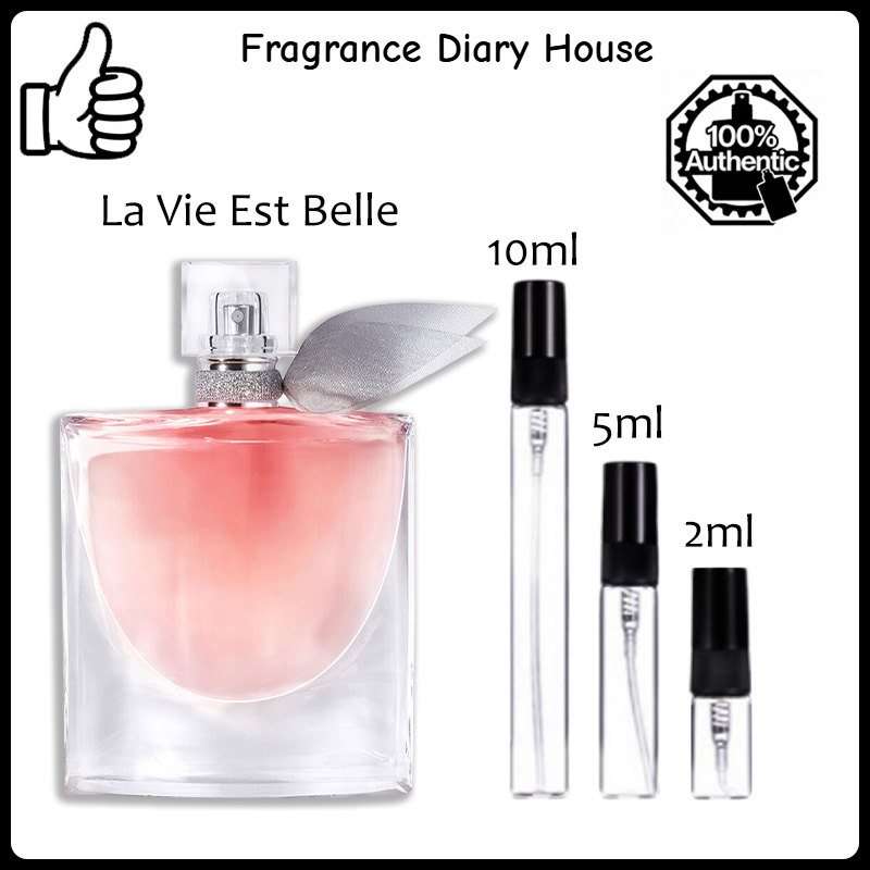 【ของแท้✓จัดส่งรวดเร็ว】 La Vie Est Belle EDP 2ml / 5ml / 10ml น้ําหอมผู