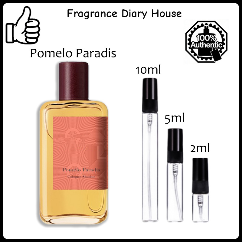 【ของแท้✓จัดส่งรวดเร็ว】Pomelo Paradis EDT 2ml / 5ml / 10ml น้ำหอมพกพา ขนาดทดลอง น้ําหอม unisex น้ําหอมมินิ