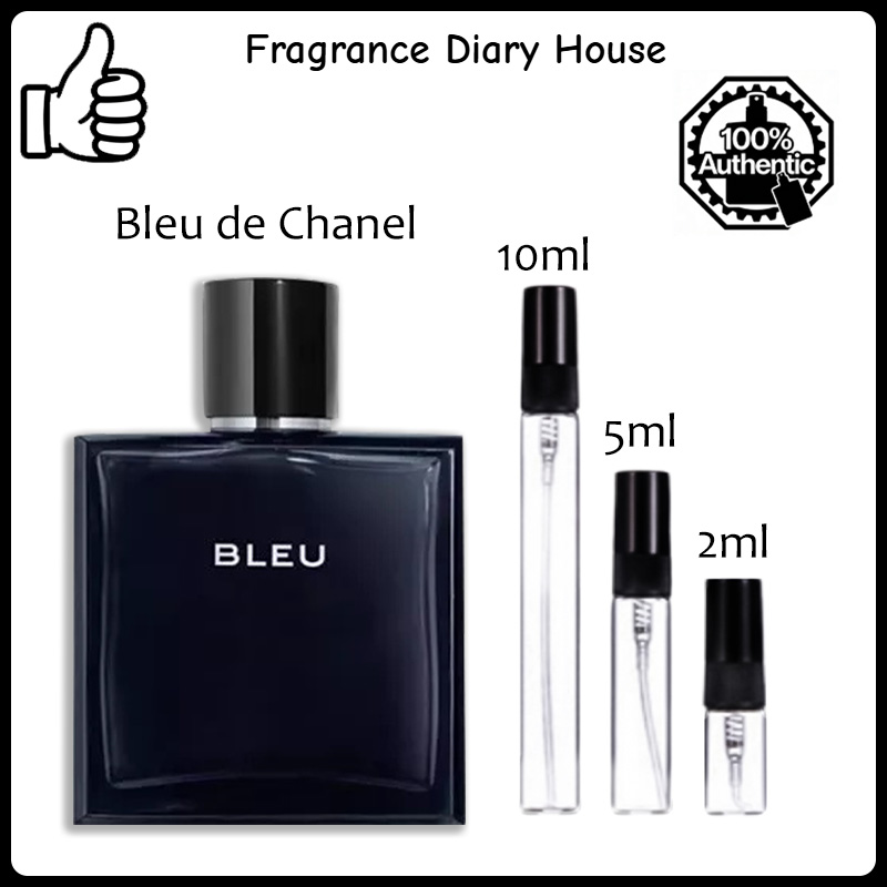 【ของแท้✓จัดส่งรวดเร็ว】Bleu de EDP & Chance Eau Tendre EDP 2ml/5ml/10ml น้ำหอมขายดี  น้ำหอมพกพา น้ําหอมผู้หญิง น้ําหอมชาย