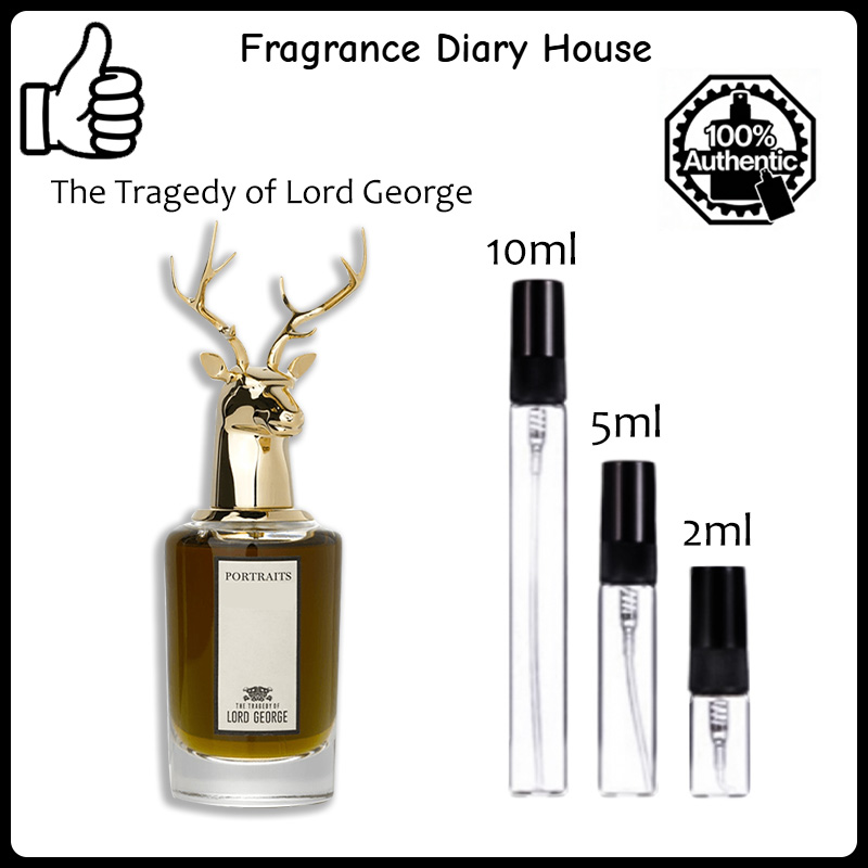 【ของแท้✓จัดส่งรวดเร็ว】The Tragedy of Lord George EDP 2ml/5ml/10ml น้ําหอม unisex น้ำหอมพกพา กลิ่นติดทนนาน น้ำหอมขายดี ตัวอย่างน้ำหอมแบรนด์