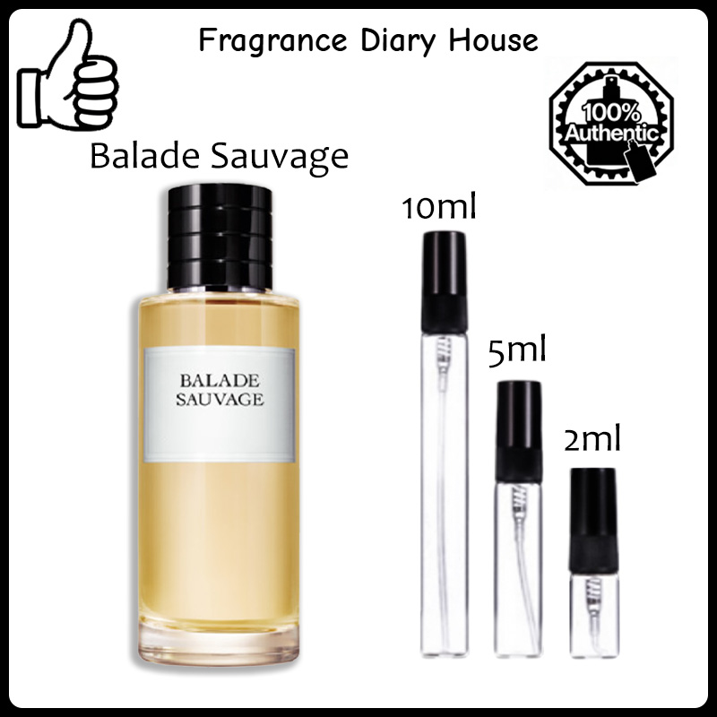 COD Dior Sauvage &Sauvage Elixir &  Homme Intense &  Sauvage Parfum 2ml/5ml/10ml Men's Fragrance