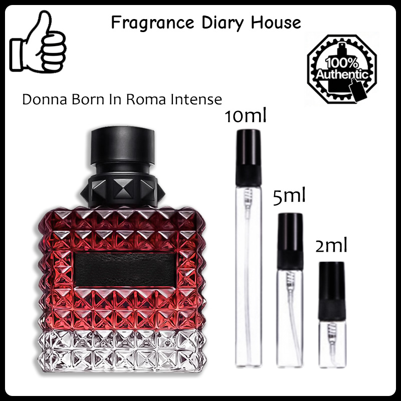 【ของแท้✓จัดส่งรวดเร็ว】 Born In Roma Intense EDP /Donna Born In Roma Coral Fantasy 2ml/5ml/10ml น้ำหอมขายดี  น้ําหอมผู้หญิง กลิ่นติดทนนาน น้ำหอมพกพา 