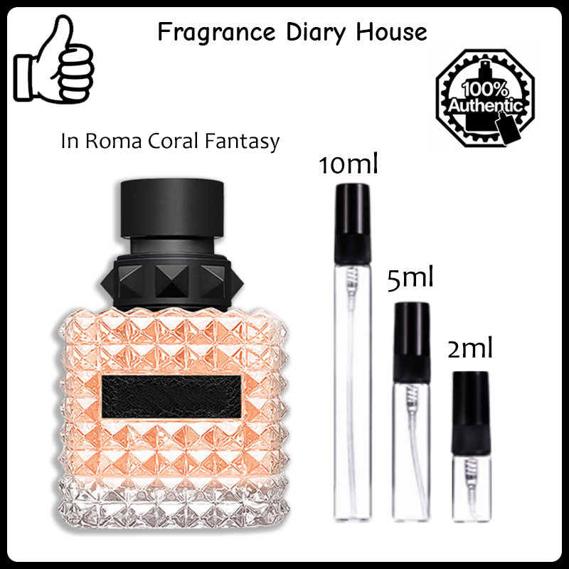 【ของแท้✓จัดส่งรวดเร็ว】 Born In Roma Intense EDP /Donna Born In Roma Coral Fantasy 2ml/5ml/10ml น้ำหอมขายดี  น้ําหอมผู้หญิง กลิ่นติดทนนาน น้ำหอมพกพา 