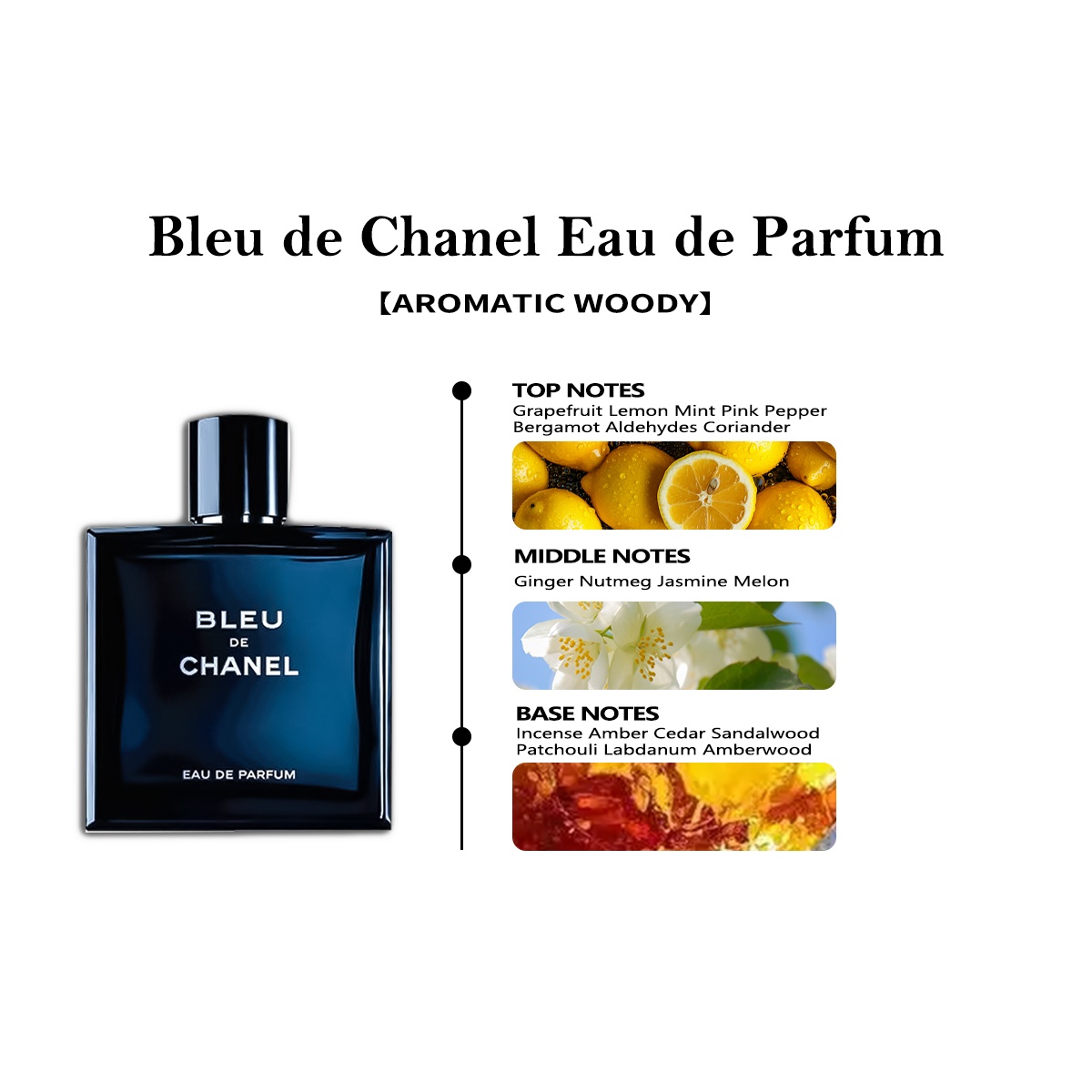 COD CHANEL Bleu de EDP 2ml / 5ml / 10ml Men's perfume