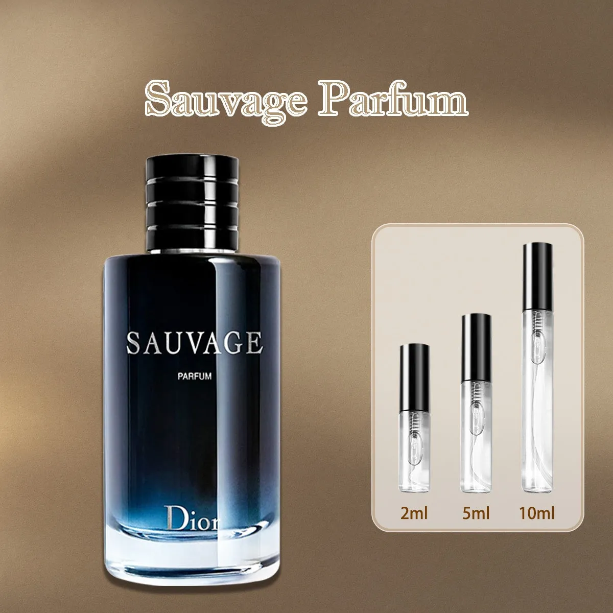 COD  Dior Sauvage Parfum 2ml/5ml/10ml น้ำหอมผู้ชาย กลิ่นหรู ติดทน