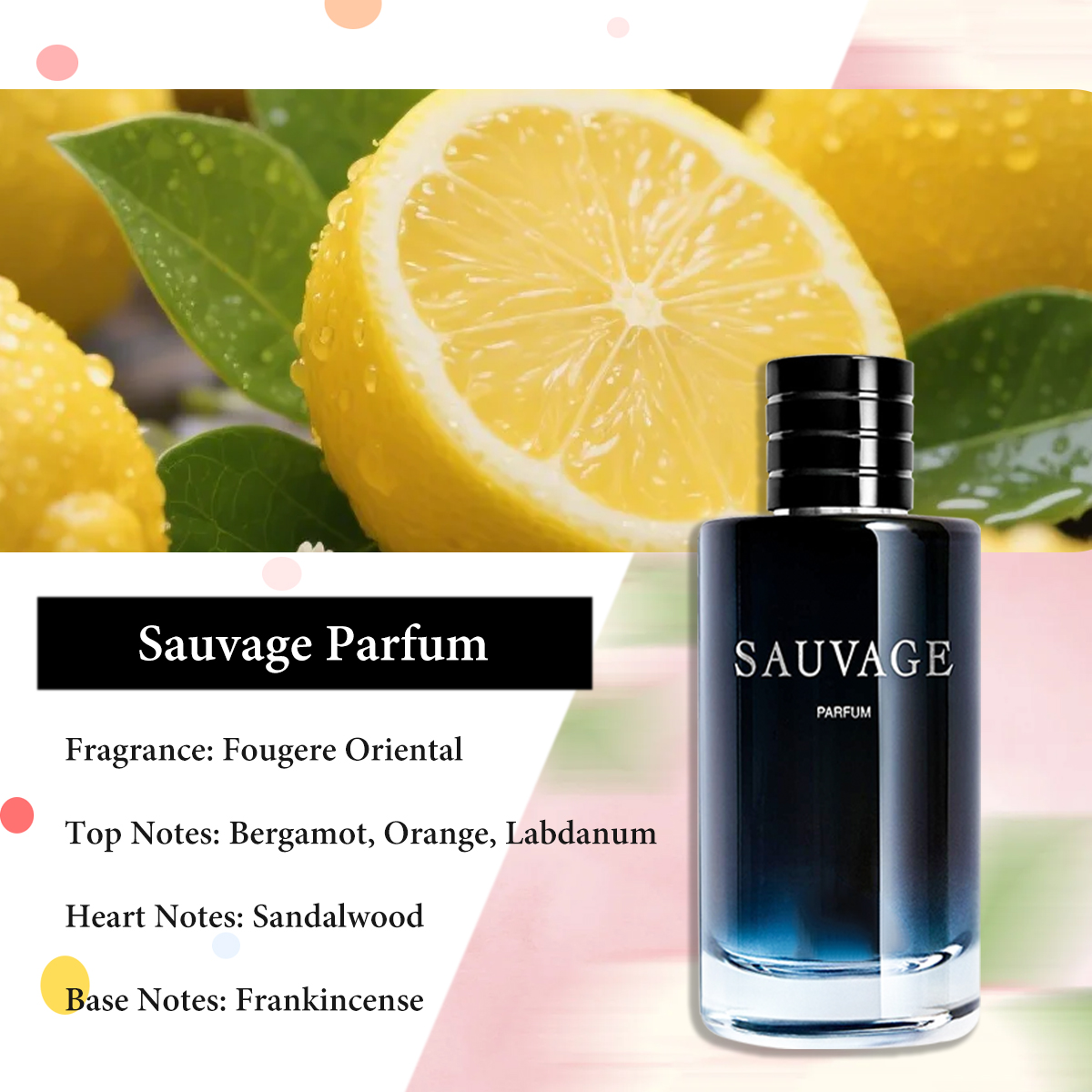 COD  Dior Sauvage Parfum 2ml/5ml/10ml น้ำหอมผู้ชาย กลิ่นหรู ติดทน