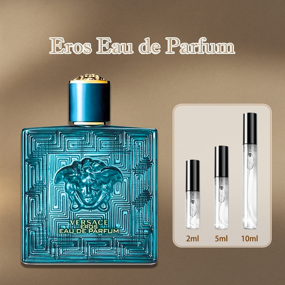 【ของแท้✓จัดส่งรวดเร็ว】 Eros for men EDT/Eros Flame EDP/ Eros Eau de Parfum 2ml/5ml/10ml น้ำหอมพกพา น้ำหอมขายดี  น้ําหอมชาย น้ําหอมเสน่ห์
