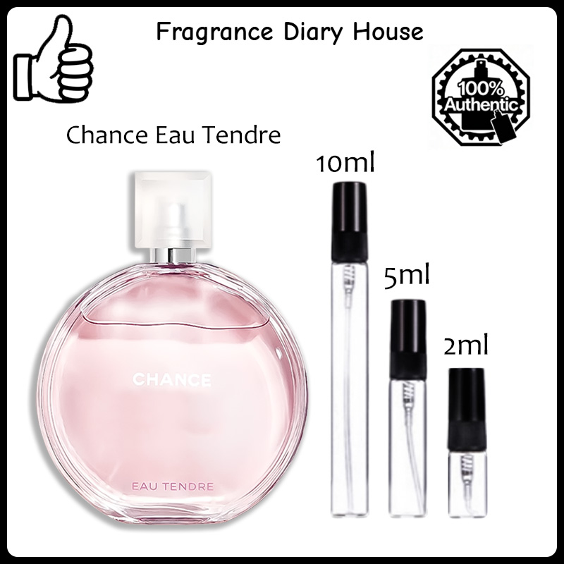 【ของแท้✓จัดส่งรวดเร็ว】Bleu de EDP & Chance Eau Tendre EDP 2ml/5ml/10ml น้ำหอมขายดี  น้ำหอมพกพา น้ําหอมผู้หญิง น้ําหอมชาย