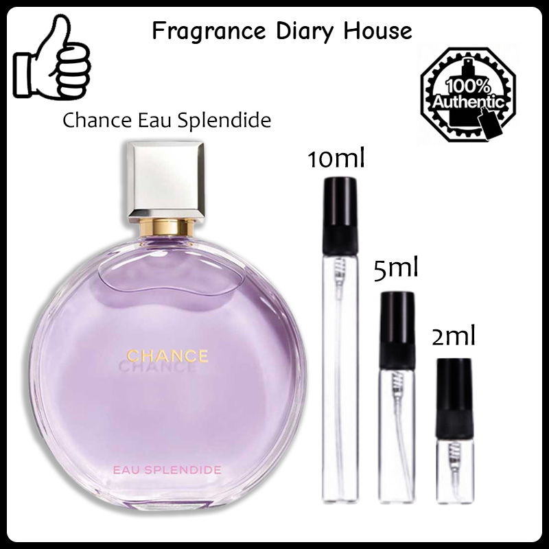 【ของแท้✓จัดส่งรวดเร็ว】Bleu de EDP & Chance Eau Tendre EDP 2ml/5ml/10ml น้ำหอมขายดี  น้ำหอมพกพา น้ําหอมผู้หญิง น้ําหอมชาย