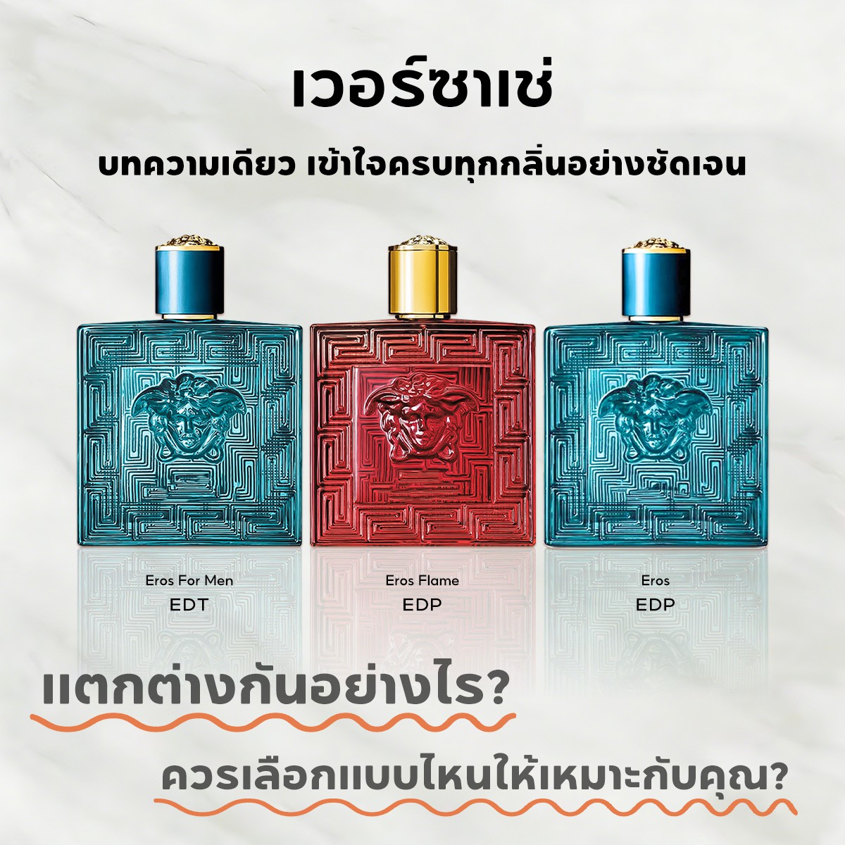 【ของแท้✓จัดส่งรวดเร็ว】 Eros for men EDT/Eros Flame EDP/ Eros Eau de Parfum 2ml/5ml/10ml น้ำหอมพกพา น้ำหอมขายดี  น้ําหอมชาย น้ําหอมเสน่ห์